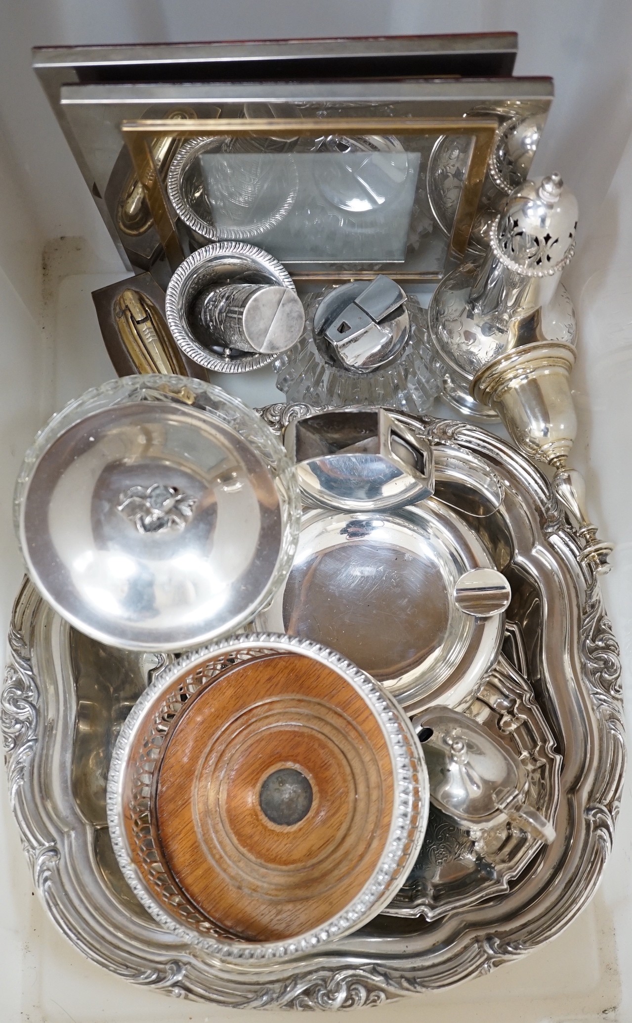 A quantity of silver plated ware